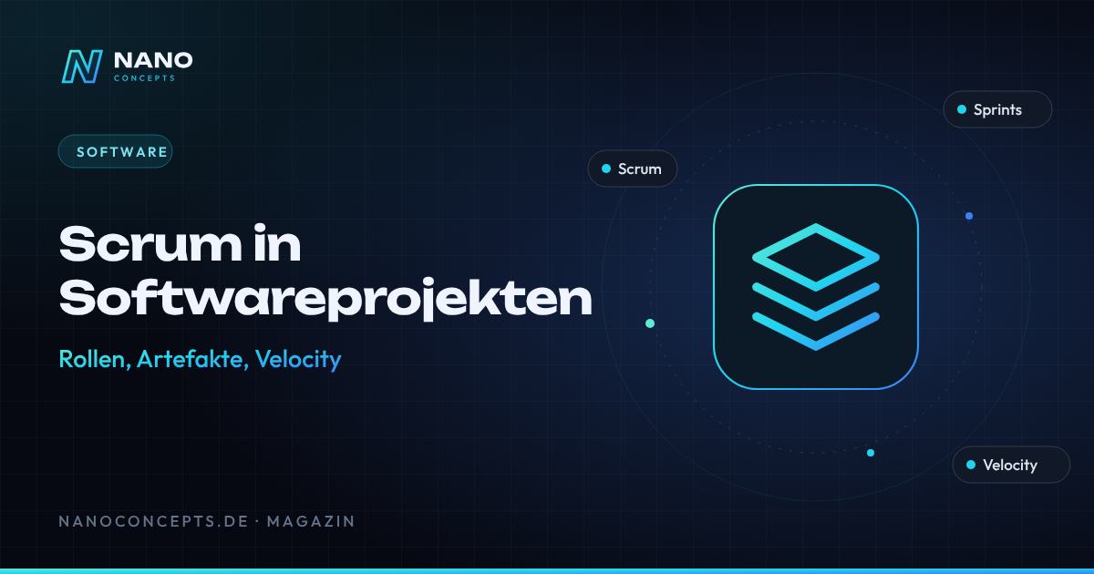 Beitragsbild: Scrum in Softwareprojekten: Rollen, Artefakte und Velocity