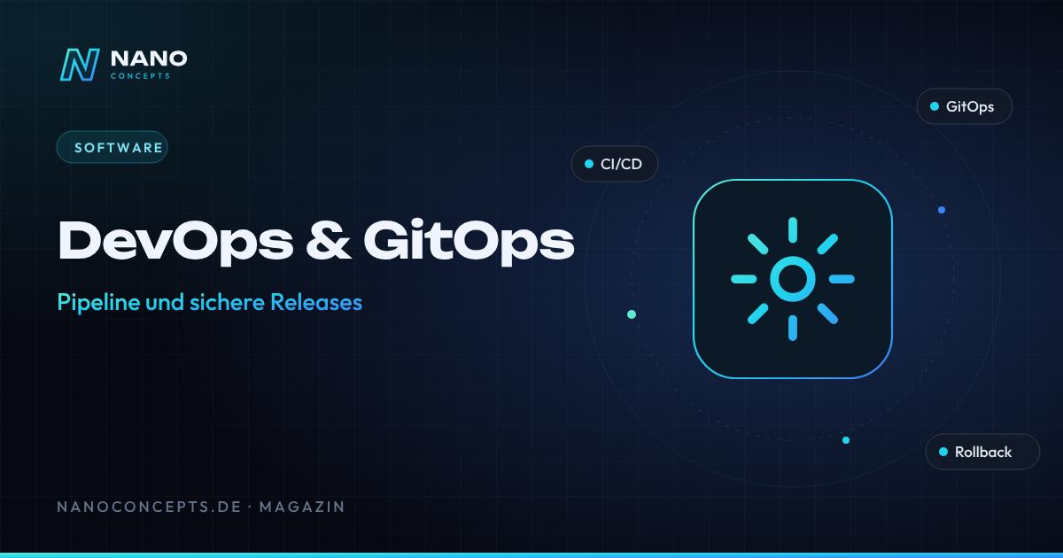 Beitragsbild: DevOps und GitOps: Pipeline, Qualität und reproduzierbare Releases