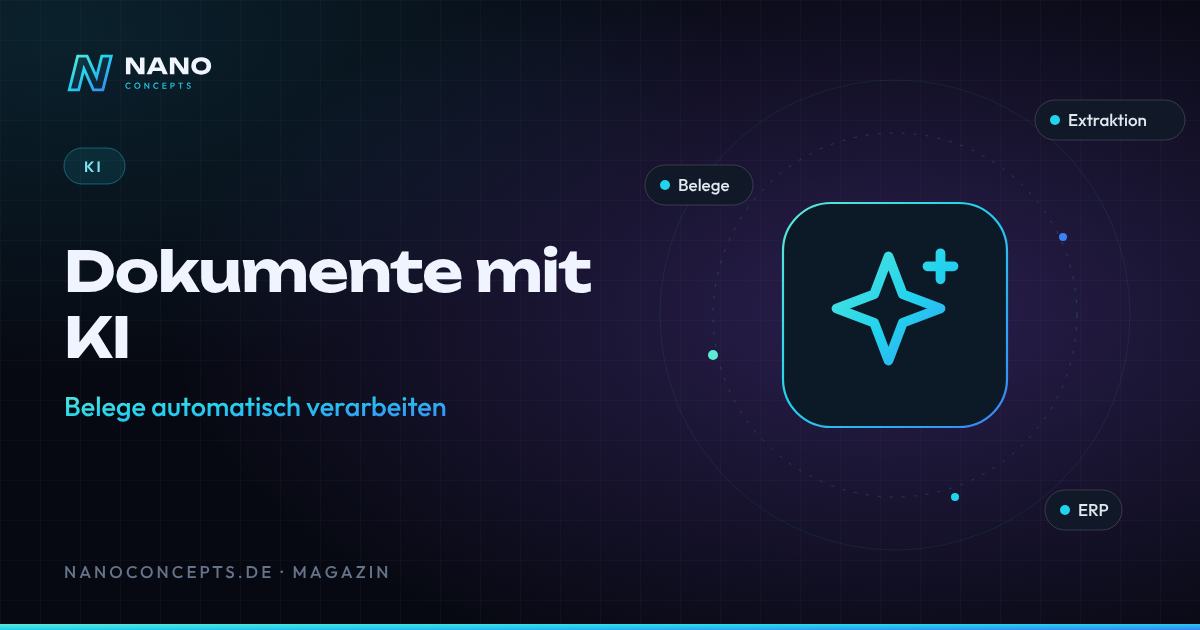 Beitragsbild: Dokumente mit KI auslesen: Belege automatisch verarbeiten