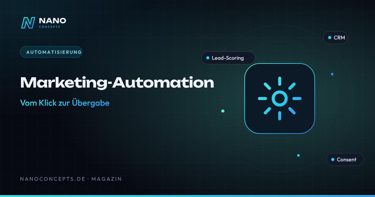 Beitragsbild: Marketing-Automation und Lead-Nurturing: vom Klick zum Vertrieb