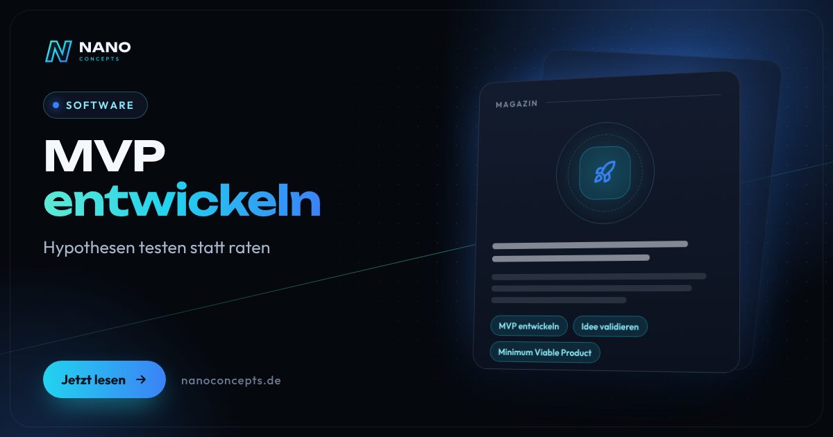 Beitragsbild: MVP entwickeln: Hypothesen testen statt Funktionslisten verlängern