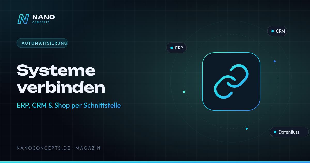 Beitragsbild: Schnittstellen: ERP, CRM und Shop sinnvoll verbinden