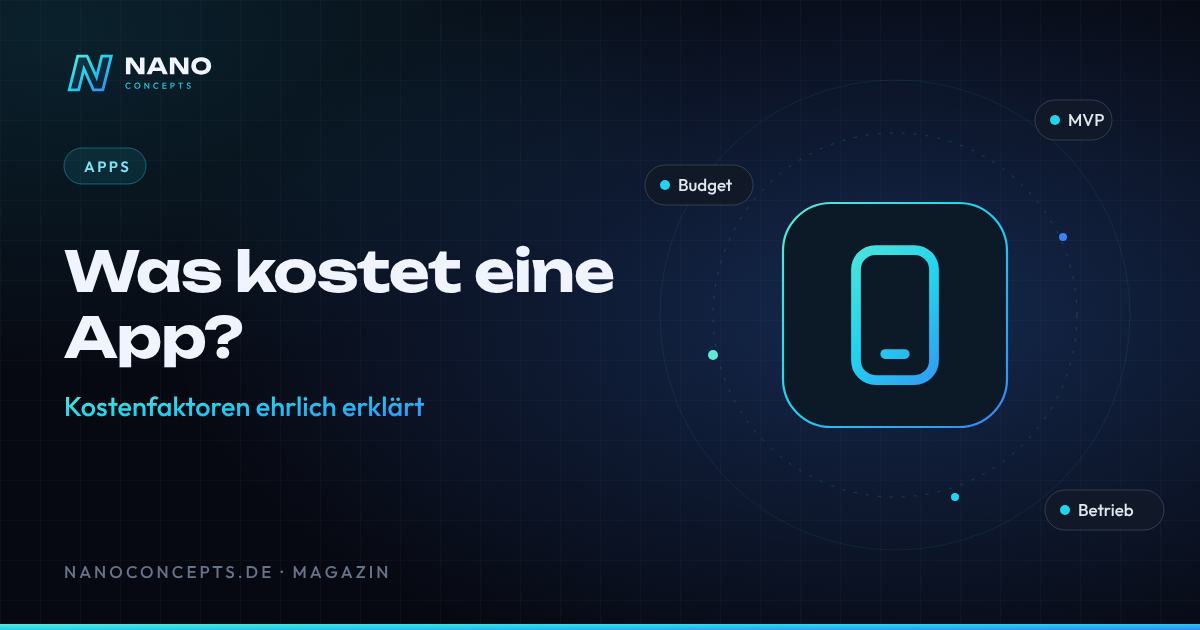 Beitragsbild: Was kostet eine App? Kostenfaktoren ehrlich erklärt