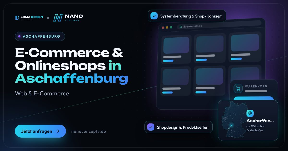 E-Commerce & Onlineshops in Aschaffenburg