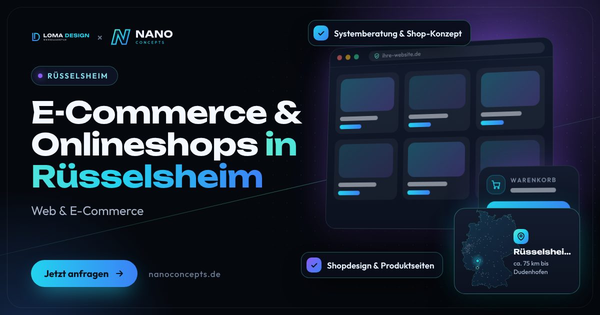 E-Commerce & Onlineshops in Rüsselsheim am Main