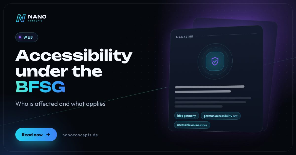 Featured image: BFSG Accessibility: Obligations for Websites, Stores and Apps
