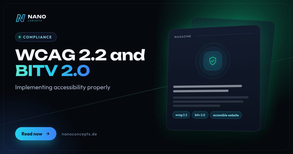 Featured image: WCAG 2.2 and BITV 2.0 in Practice: Implementing Web Accessibility