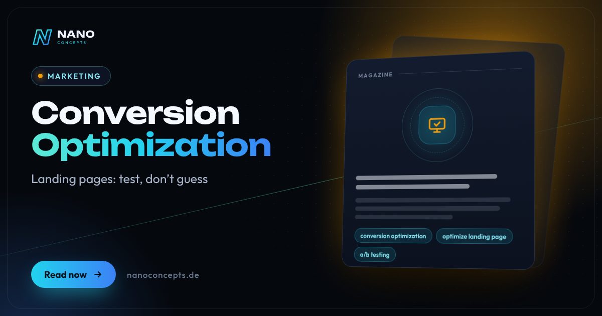 Featured image: Conversion Optimization for Landing Pages: Test, Don’t Guess