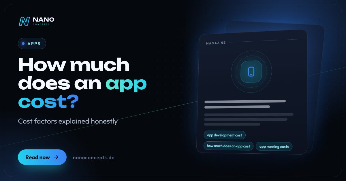 Featured image: How Much Does an App Cost? Cost Factors, Packages and Running Costs