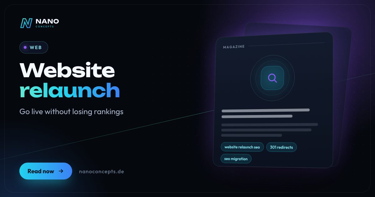 Featured image: Website Relaunch Without Losing Rankings: Guide and Checklist