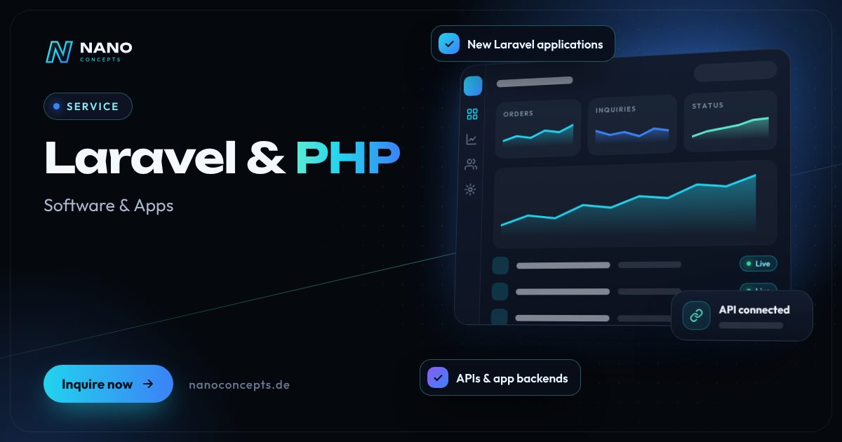 Featured image: Laravel & PHP