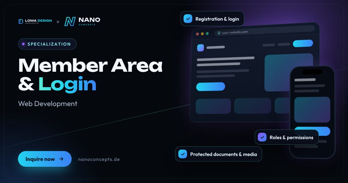Featured image: Member Area & Login
