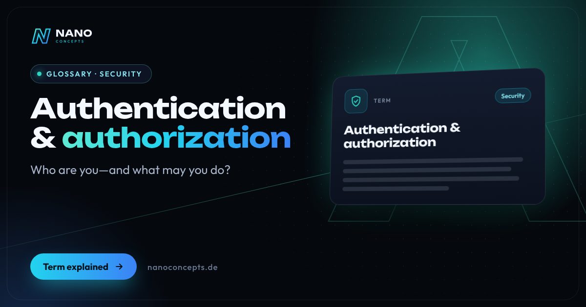 Featured image: Authentication & authorization
