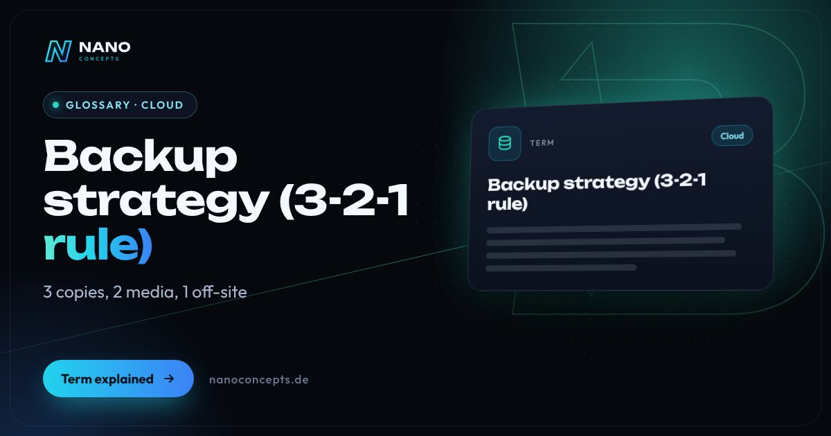 Featured image: Backup strategy (3-2-1 rule)