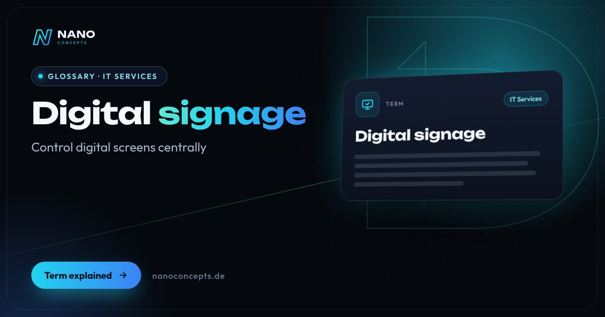 Featured image: Digital signage