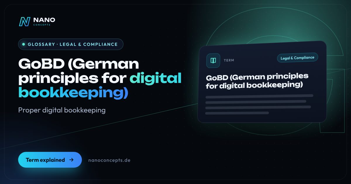 Featured image: GoBD (German principles for digital bookkeeping)