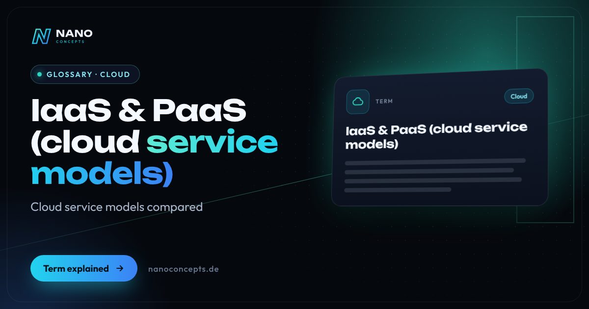 Featured image: IaaS & PaaS (cloud service models)