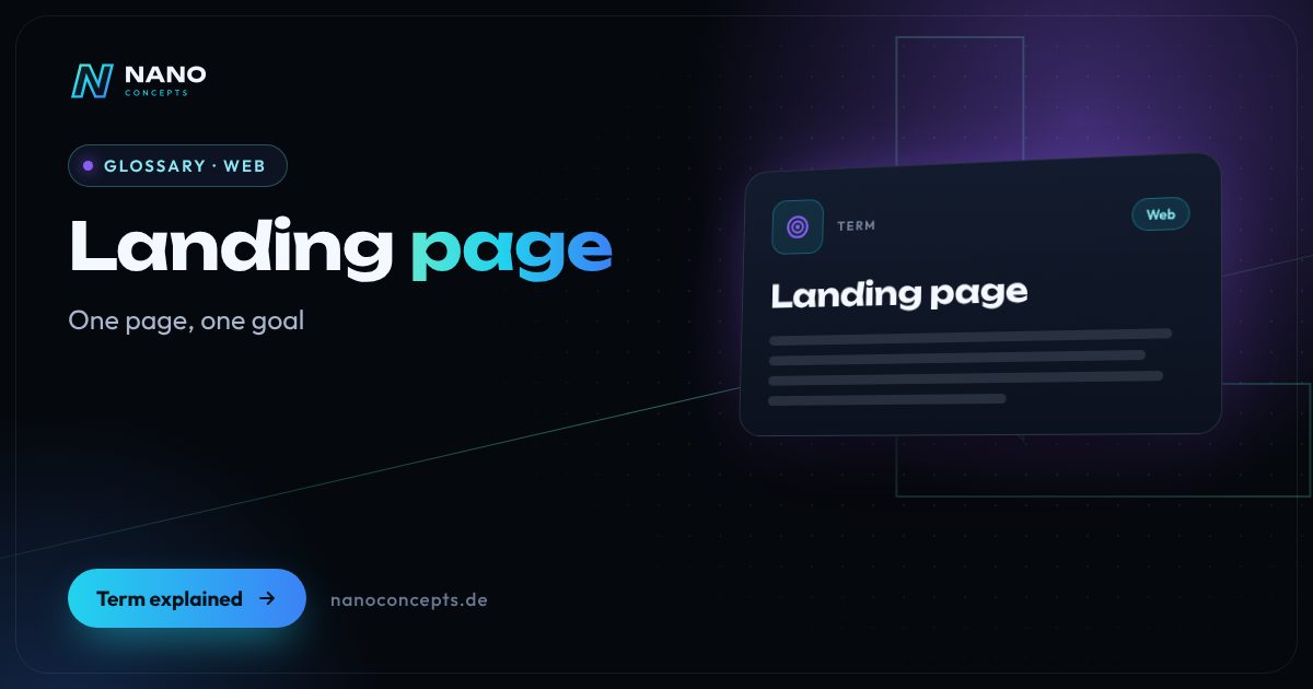 Featured image: Landing page