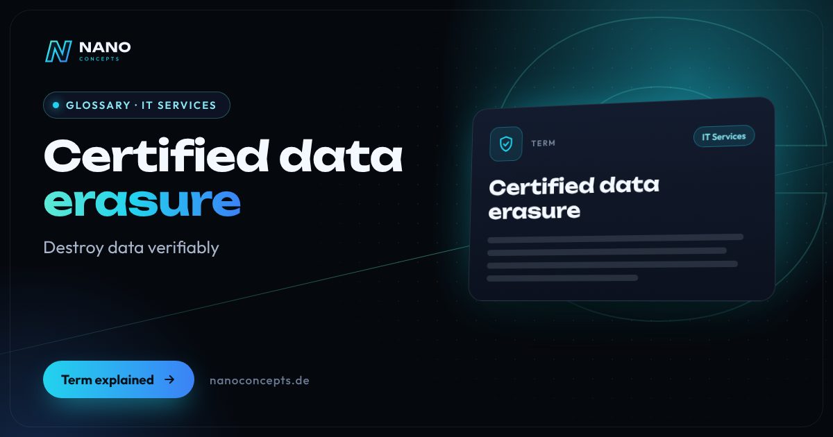 Featured image: Certified data erasure