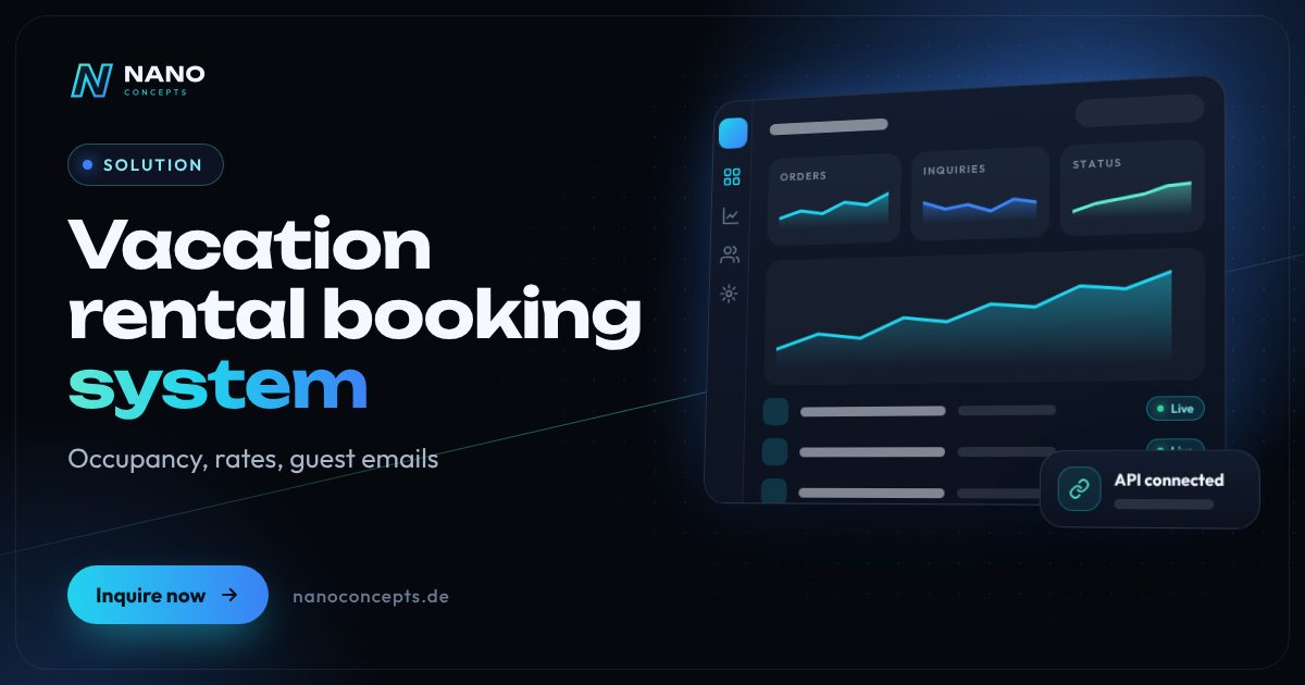 Featured image: Booking system for vacation rentals
