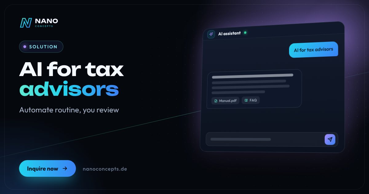 Featured image: AI for tax advisors