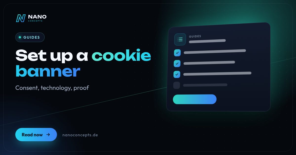 Featured image: How to set up a cookie banner correctly: what to consider legally and technically