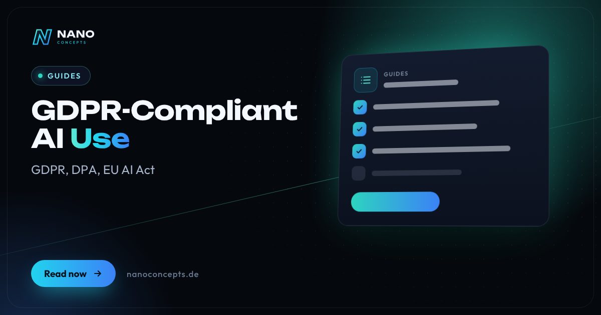 Featured image: How can you use AI in a company in a GDPR-compliant way?