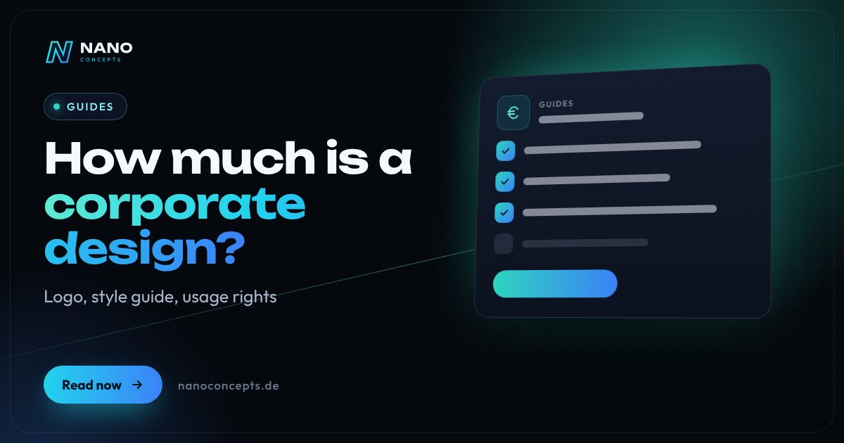 Featured image: How much does a corporate design cost – and what is included in the price?