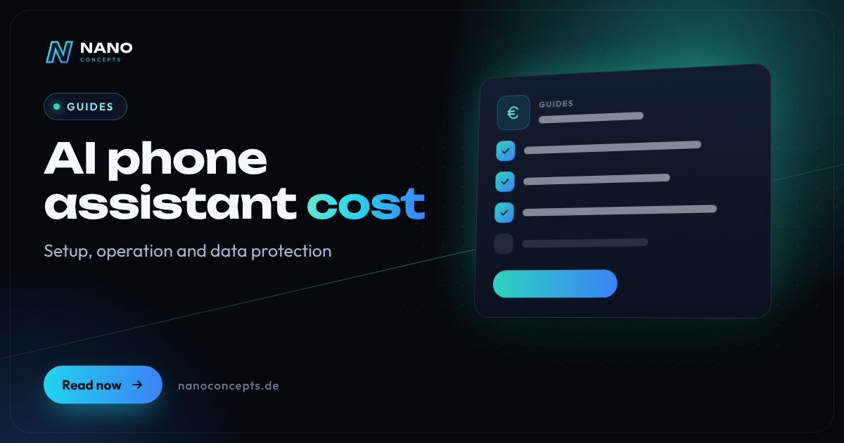 Featured image: How much does an AI phone assistant cost – and what determines the price?
