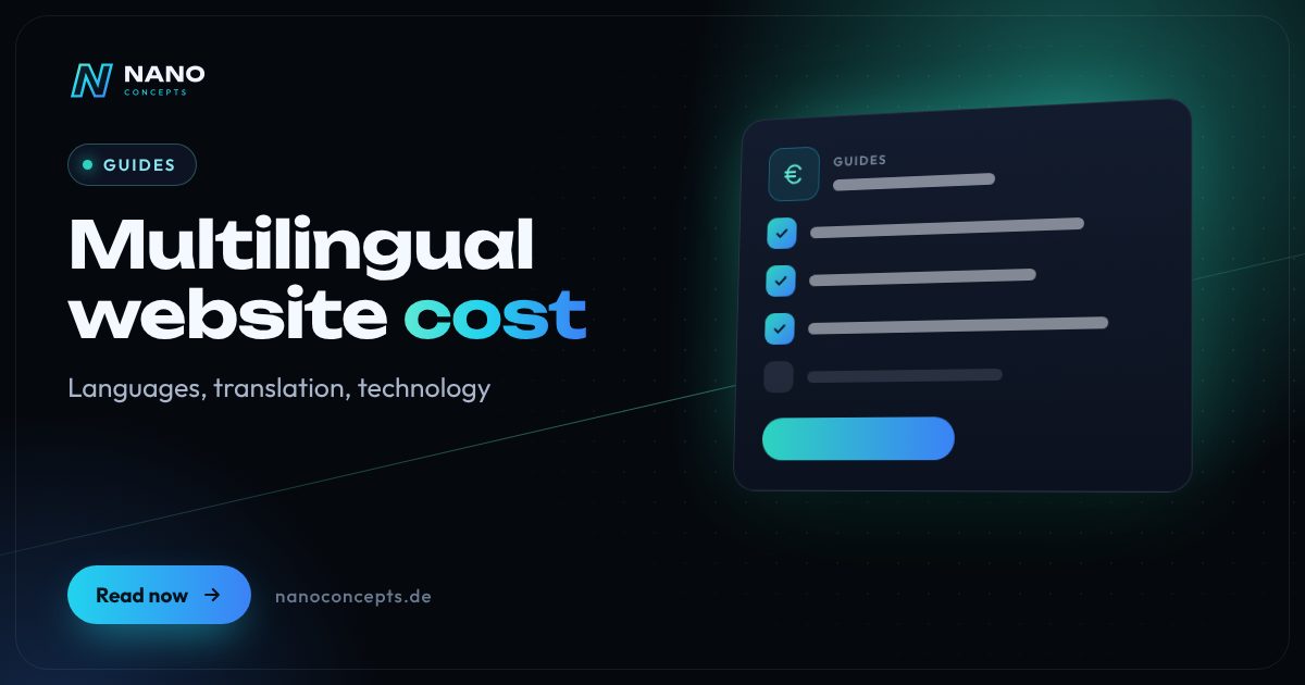 Featured image: How much does a multilingual website cost – and what does the price depend on?