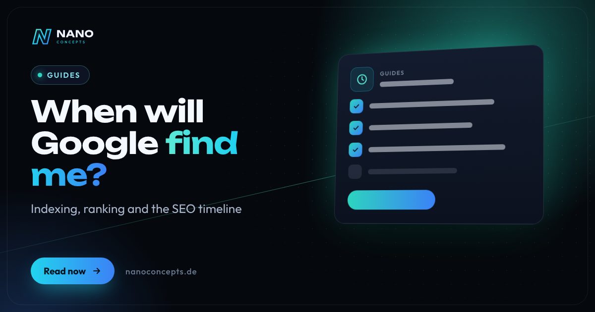 Featured image: How long does it take for Google to find a website and for SEO to work?