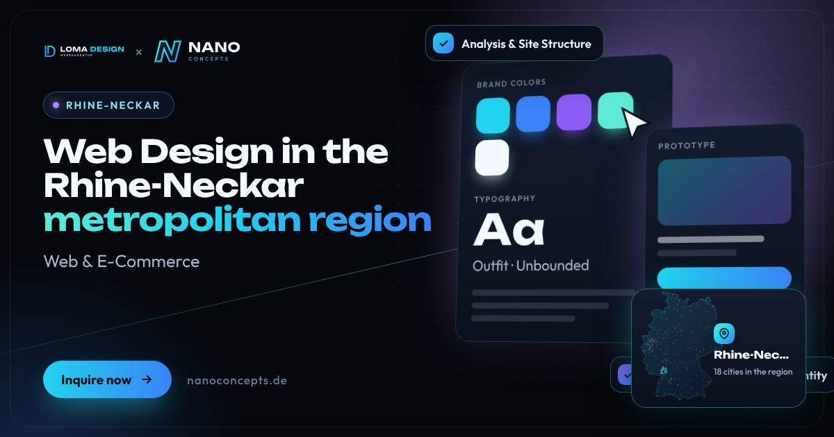 Web Design in the Rhine-Neckar metropolitan region