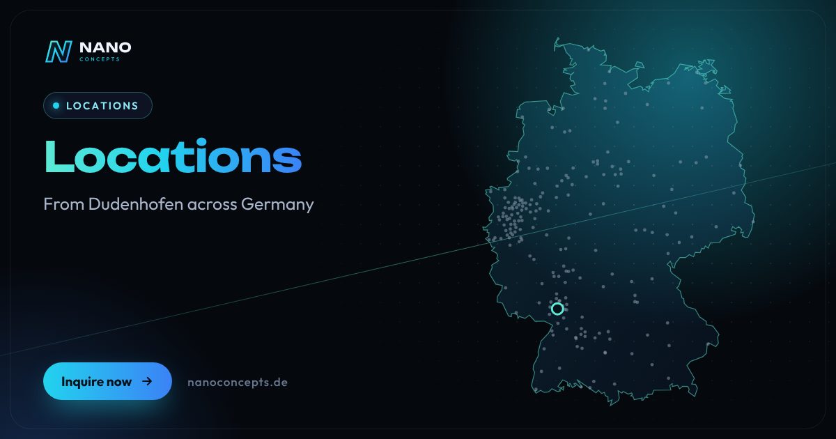 Map: Nano Concepts locations in Germany