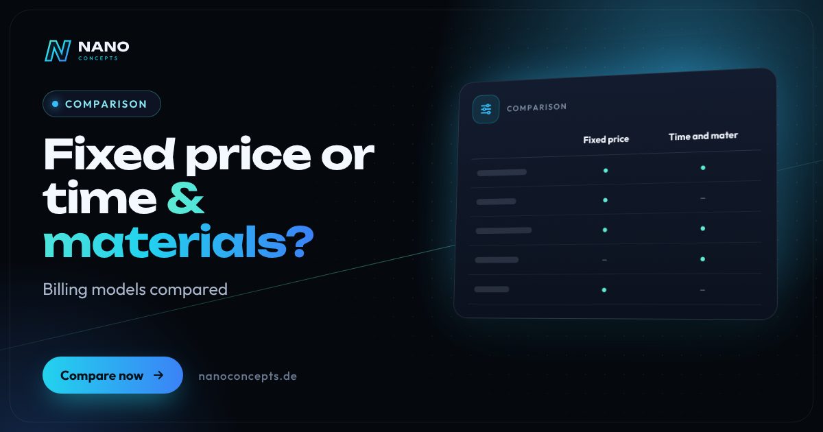 Featured image: Fixed price or time and materials – which is better for software projects?
