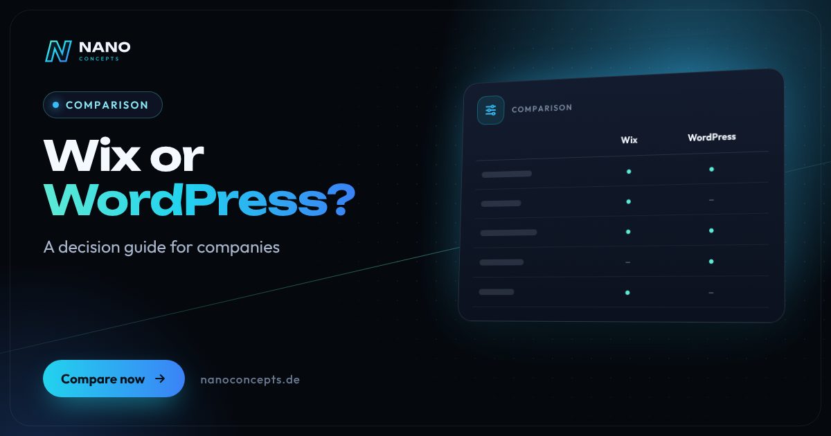 Featured image: Wix or WordPress – which system is the better foundation for your company website?