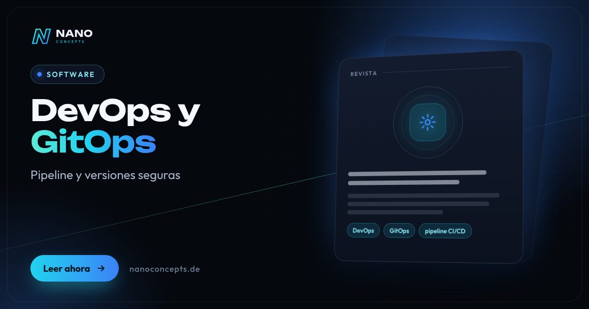 Imagen destacada: DevOps y GitOps: pipeline CI/CD, calidad y versiones reproducibles