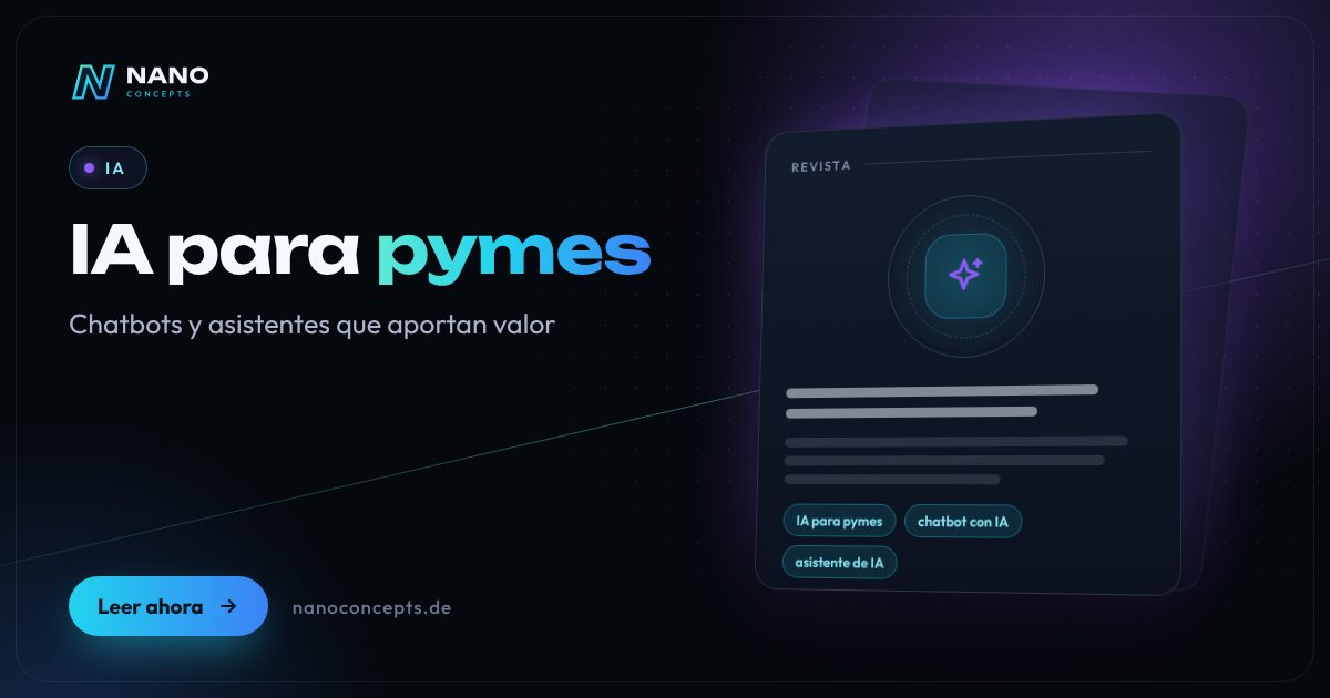 Imagen destacada: IA para pymes: dónde ayudan de verdad chatbots y asistentes