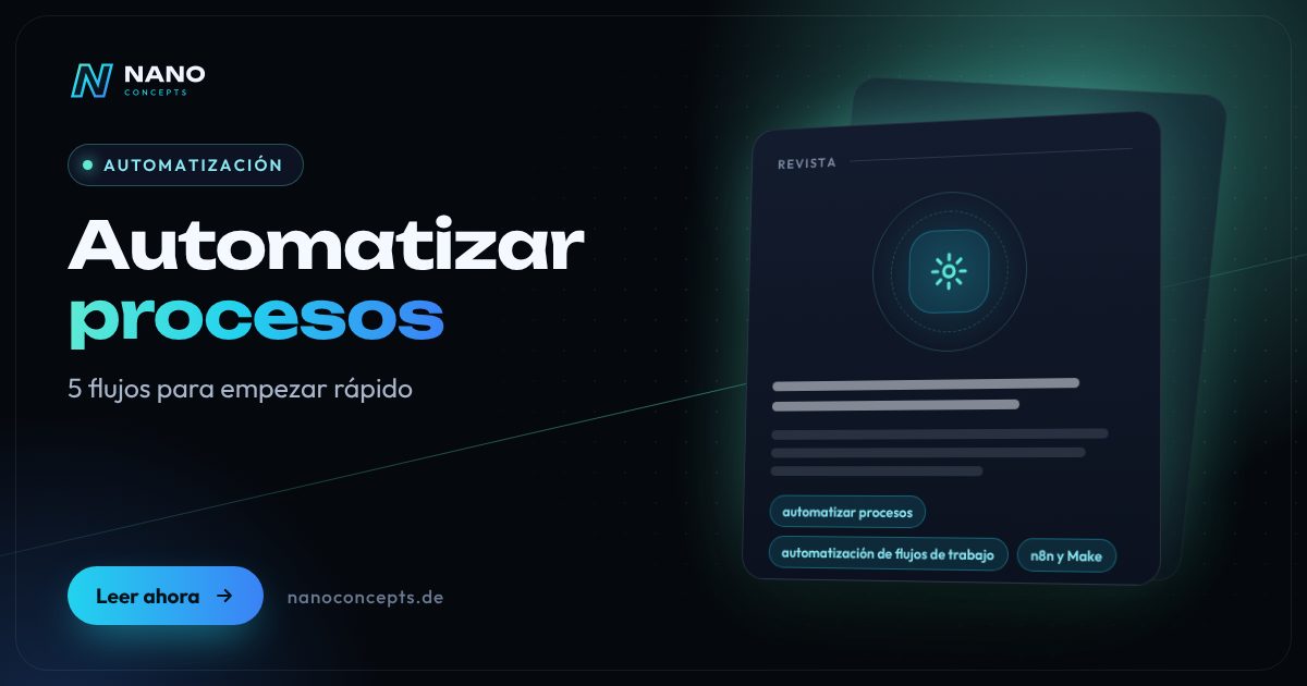 Imagen destacada: Automatizar procesos: 5 flujos de trabajo para empezar rápido