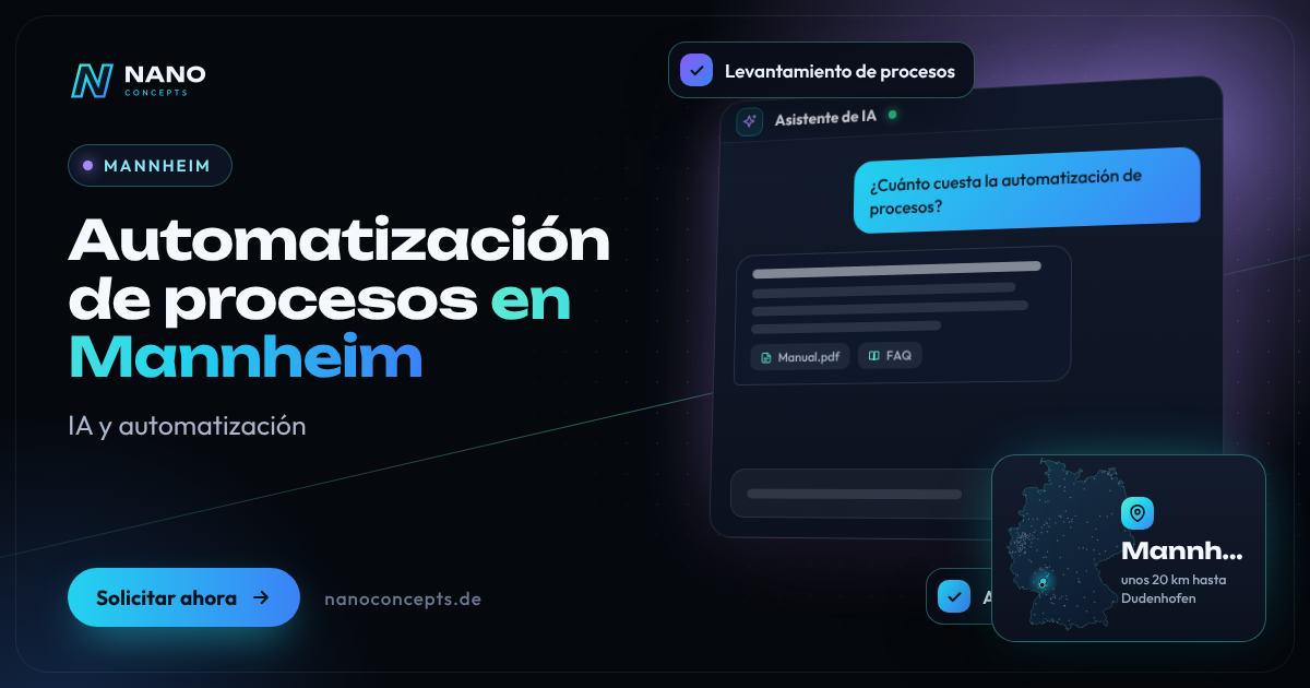 Automatización de procesos en Mannheim