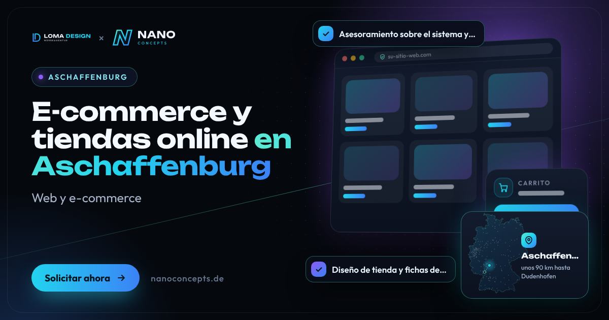 E-commerce y tiendas online en Aschaffenburg