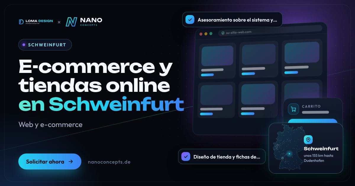 E-commerce y tiendas online en Schweinfurt