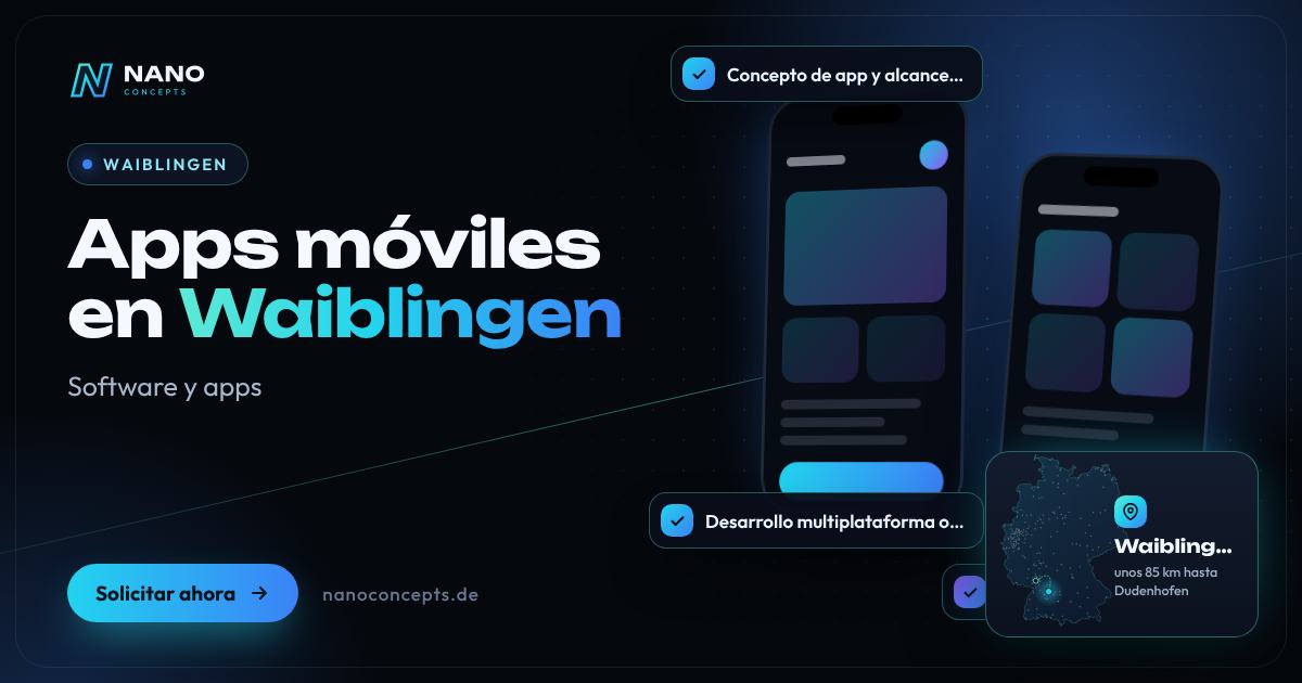Apps móviles en Waiblingen