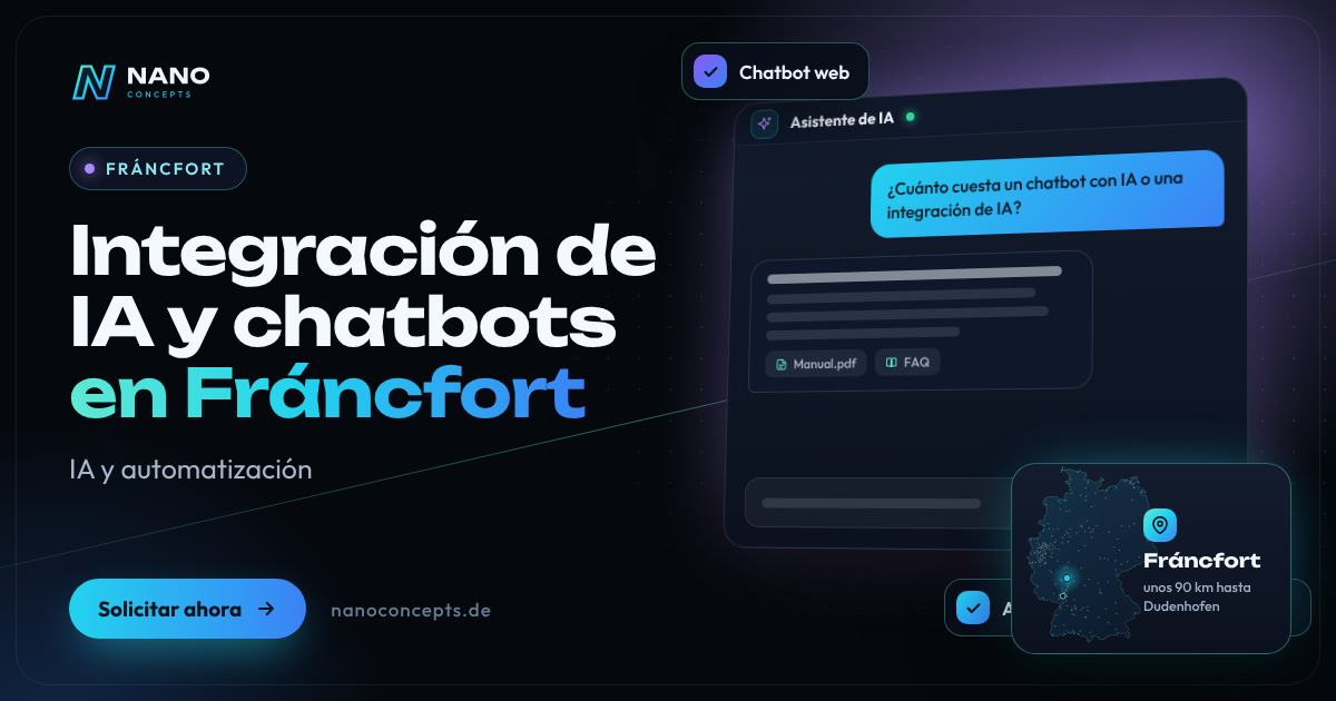 Integración de IA y chatbots en Fráncfort del Meno