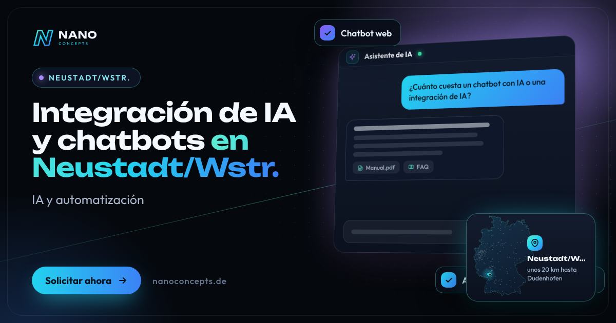 Integración de IA y chatbots en Neustadt an der Weinstraße