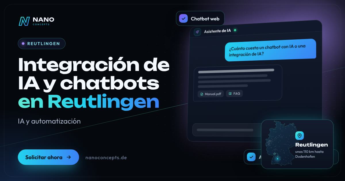 Integración de IA y chatbots en Reutlingen