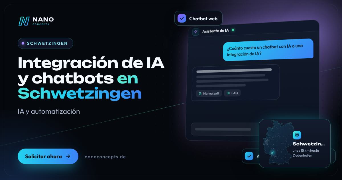 Integración de IA y chatbots en Schwetzingen