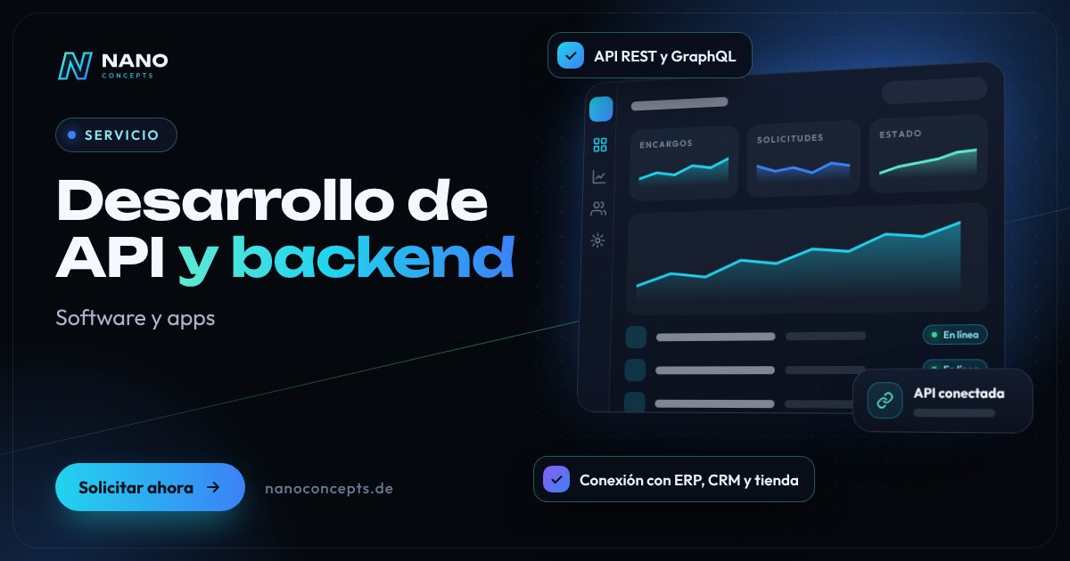 Imagen destacada: Desarrollo de API y backend