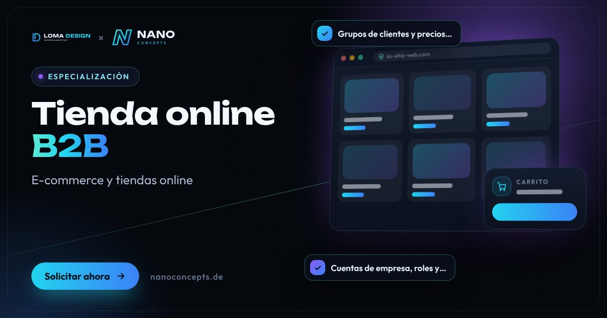 Imagen destacada: Tienda online B2B