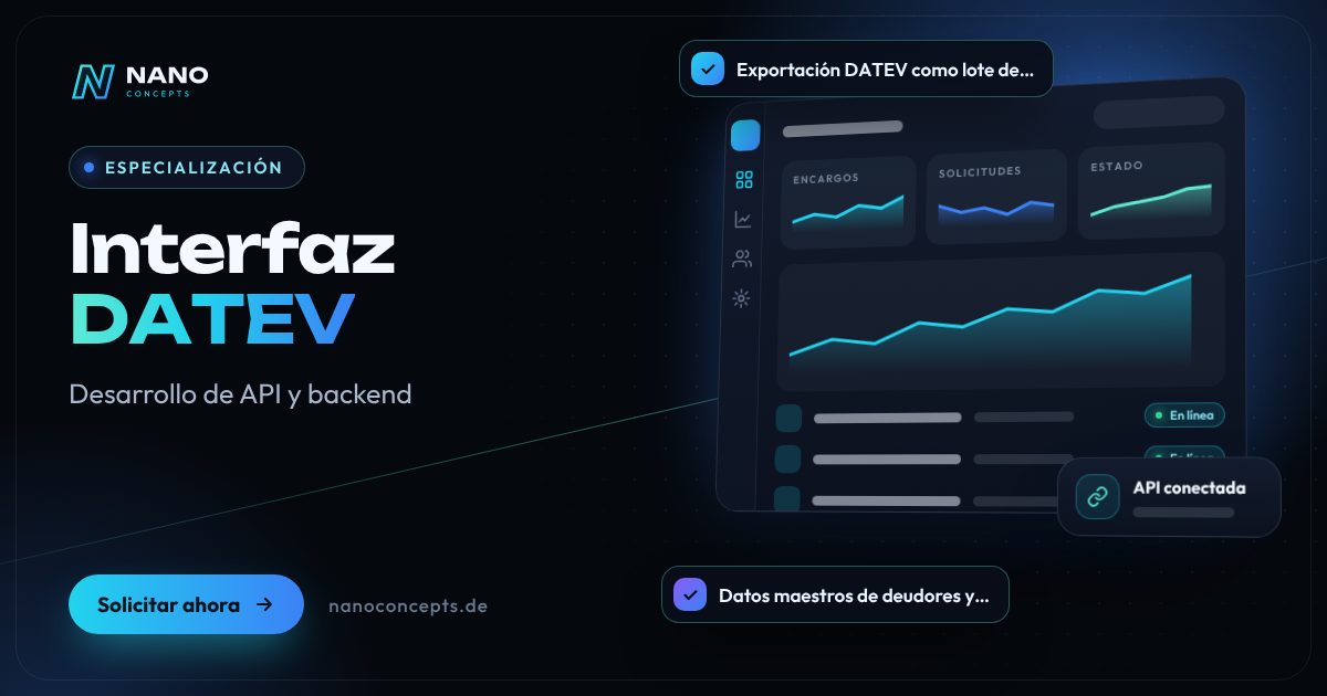 Imagen destacada: Interfaz DATEV