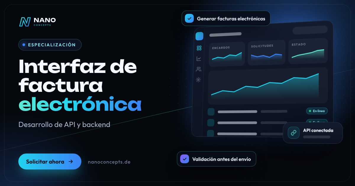 Imagen destacada: Interfaz de factura electrónica